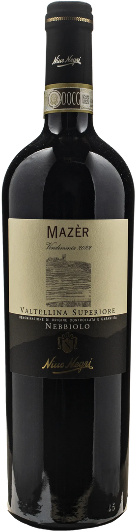 Nino Negri Valtellina Superiore Nebbiolo Mazer 2022 - Bottle Hero