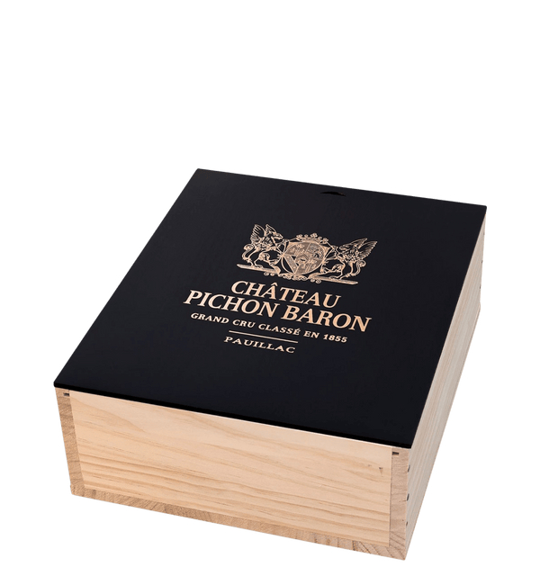 Château Pichon-Longueville Baron Black Gift Box 2014, 2015, 2016 - Bottle Hero
