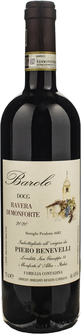 Piero Benevelli Barolo Ravera 2020 - Bottle Hero