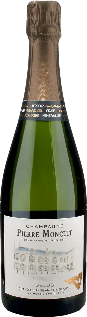 Pierre Moncuit Champagne Grand Cru Blanc de Blancs Delos Extra Brut - Bottle Hero