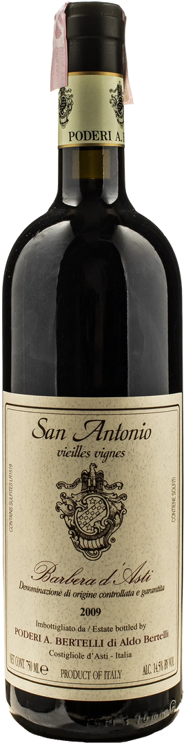 Poderi Bertelli Barbera d'Asti San Antonio Vieilles Vignes 2009 - Bottle Hero