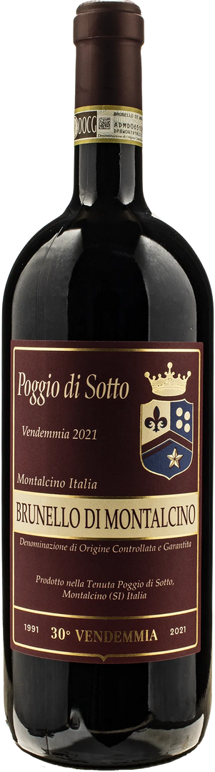 Poggio di Sotto Brunello di Montalcino Magnum 2021 - Bottle Hero
