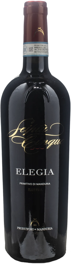 Produttori di Manduria Primitivo di Manduria Riserva Elegia 2021 - Bottle Hero