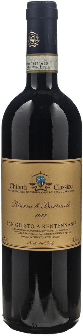 San Giusto a Rentennano Chianti Classico Le Baroncole Riserva 2022 - Bottle Hero