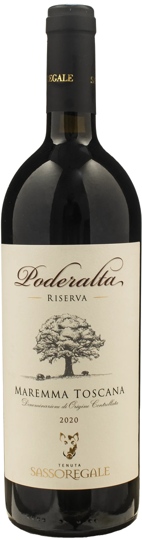 Sassoregale Maremma Toscana Poderalta Rosso Riserva 2020 - Bottle Hero