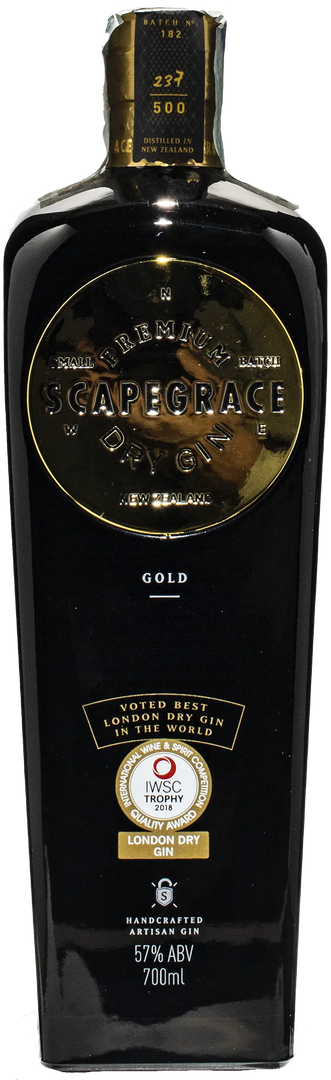 Scapegrace Gold Premium Dry Gin 0.7L - Bottle Hero