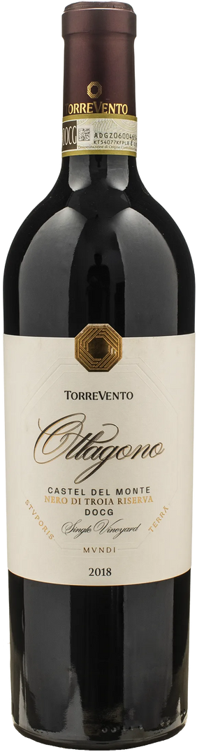 Torrevento Nero di Troia Castel del Monte Ottagono Riserva 2018 - Bottle Hero