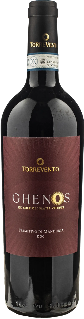 Torrevento Primitivo di Manduria Ghenos Rosso 2022 - Bottle Hero