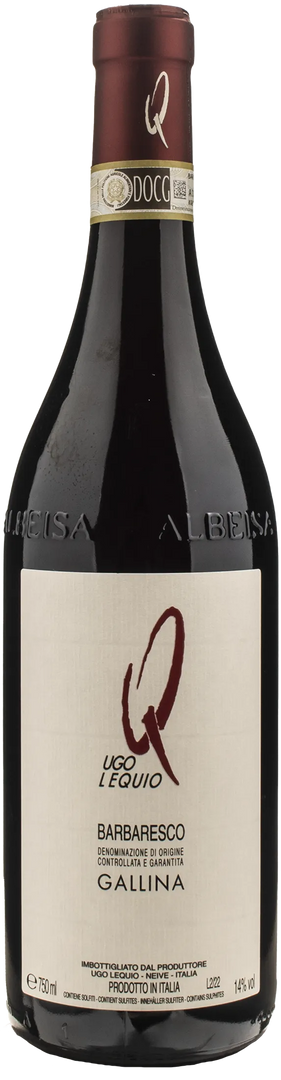 Ugo Lequio Barbaresco Gallina 2019 - Bottle Hero