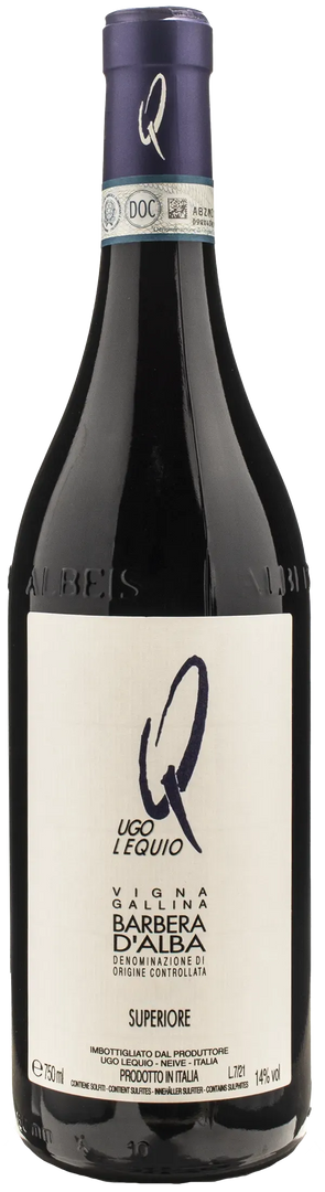 Ugo Lequio Barbera d'Alba Superiore Vigna Gallina 2019 - Bottle Hero