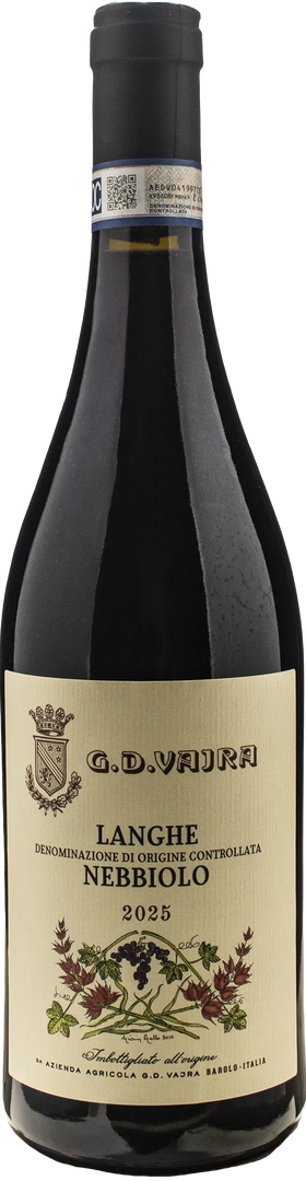 Vajra G.D. Langhe Nebbiolo 2025 - Bottle Hero