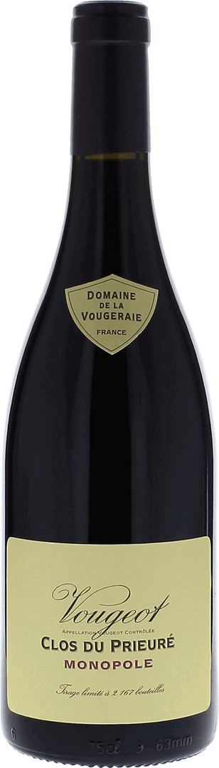 Vougeot 1er Cru Les Cras Domaine Vougeraie, 2022 - Bottle Hero