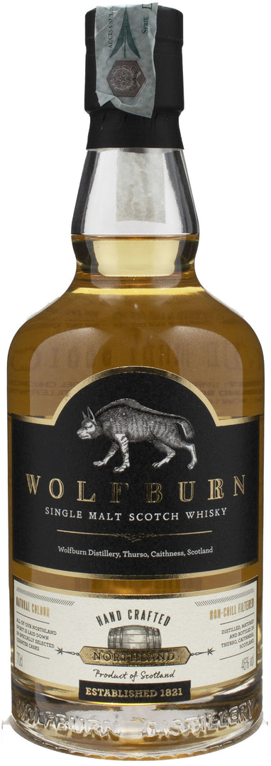 Wolfburn Single Malt Scotch Whisky Northland Hand Crafted 0.7L - Bottle Hero